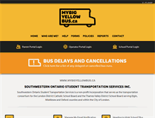 Tablet Screenshot of mybigyellowbus.ca